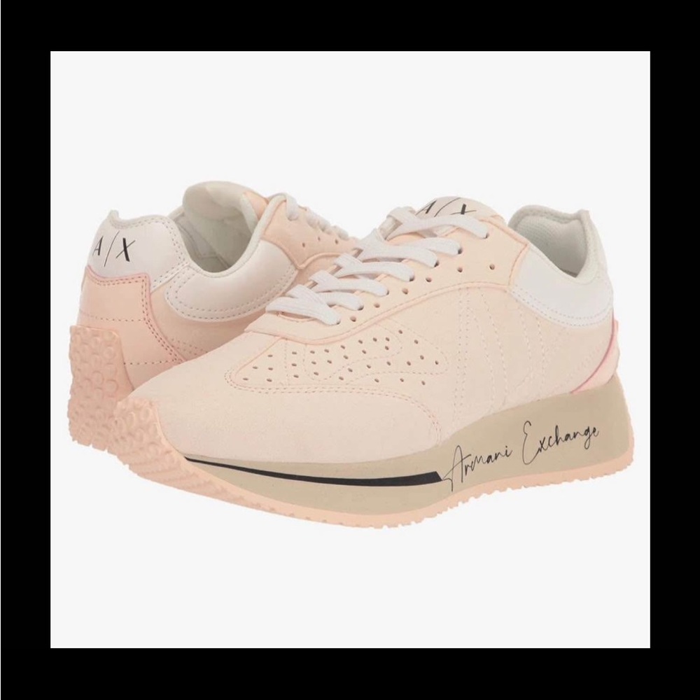 Brand new A|X Armani Exchange womens Buddy Soft Platform Logo Sole Sneakers